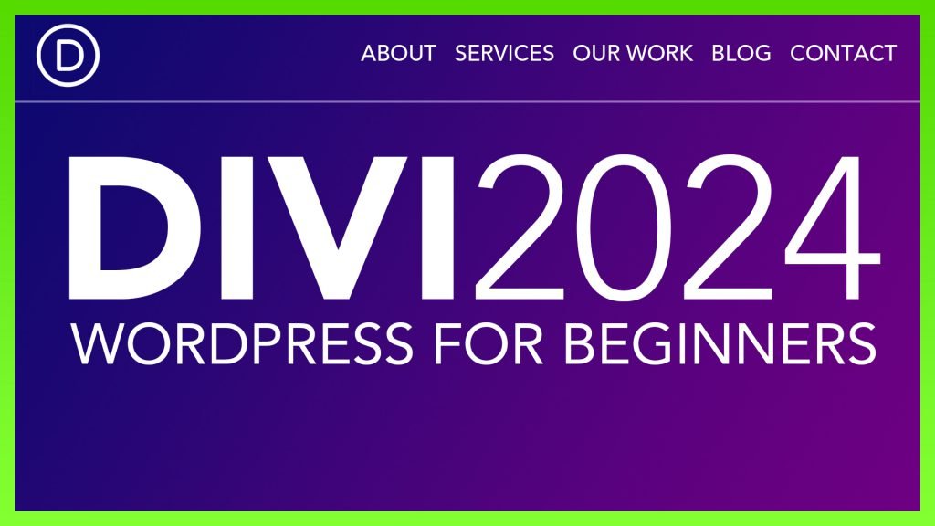 Create a website with the Divi Theme